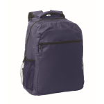 Laptoprugzak met voor- en zijvakken 15 inch kleur blauw
