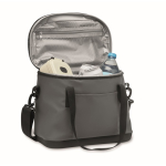 Koeltas van canvas met opening aan de bovenkant 40L kleur donkergrijs tweede weergave
