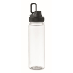 Transparante RPET-fles met deksel en draaggreep 750 ml kleur zwart tweede weergave