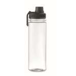 Transparante RPET-fles met deksel en draaggreep 750 ml kleur zwart zevende weergave