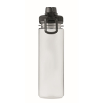 Transparante RPET-fles met deksel en draaggreep 750 ml kleur zwart negende weergave