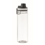 Transparante RPET-fles met deksel en draaggreep 750 ml kleur wit