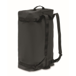Grote canvas tas met verstelbare en afneembare schouderriem kleur zwart tweede weergave