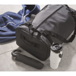 Grote canvas tas met verstelbare en afneembare schouderriem kleur zwart sfeervolle weergave