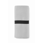 Sporthanddoek bedrukken van microvezel met sluitriem 200 g/m² kleur grijs