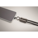 Lanyard voor jouw mobiel met inbegrepen oplaadkabel 60 W kleur zwart foto bekijken zesde weergave
