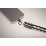 Lanyard voor jouw mobiel met inbegrepen oplaadkabel 60 W kleur zwart foto bekijken zevende weergave