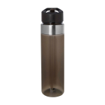Tritan waterfles met opklapbare tuit 650ml kleur grijs tweede weergave voorkant