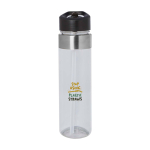 Tritan waterfles met opklapbare tuit 650ml kleur doorzichtig weergave tampondruk