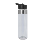 Tritan waterfles met opklapbare tuit 650ml kleur doorzichtig weergave zijkant