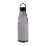 Waterfles van gerecycled plastic met draaghengsel 800ml kleur zwart tweede weergave voorkant