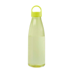 Waterfles van gerecycled plastic met draaghengsel 800ml kleur limoen groen tweede weergave voorkant