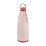 Waterfles van gerecycled plastic met draaghengsel 800ml kleur rose paztel tweede weergave voorkant