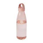 Waterfles van gerecycled plastic met draaghengsel 800ml kleur rose paztel