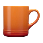 Keramische mok met kleurverloop effect 330ml kleur oranje tweede weergave voorkant