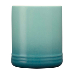 Keramische mok met kleurverloop effect 330ml kleur turkoois weergave zijkant