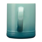 Keramische mok met kleurverloop effect 330ml kleur turkoois tweede weergave met zijkant