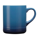 Keramische mok met kleurverloop effect 330ml kleur koningsblauw tweede weergave voorkant