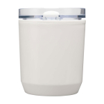 Thermosbeker van gerecycled plastic met eenvoudig ontwerp 180ml kleur wit