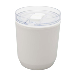 Thermosbeker van gerecycled plastic met eenvoudig ontwerp 180ml kleur wit derde weergave