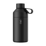 Dubbelwandige fles van gerecycled roestvrij staal 750ml Ocean Bottle kleur zwart tweede weergave voorkant