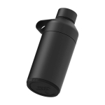 Dubbelwandige fles van gerecycled roestvrij staal 750ml Ocean Bottle kleur zwart derde weergave achterkant
