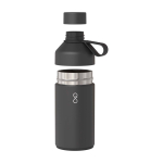 Dubbelwandige fles van gerecycled roestvrij staal 750ml Ocean Bottle kleur zwart derde weergave