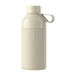 Dubbelwandige fles van gerecycled roestvrij staal 750ml Ocean Bottle kleur zand tweede weergave voorkant
