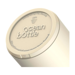 Dubbelwandige fles van gerecycled roestvrij staal 750ml Ocean Bottle kleur zand weergave detail 1