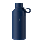 Dubbelwandige fles van gerecycled roestvrij staal 750ml Ocean Bottle kleur marineblauw tweede weergave voorkant