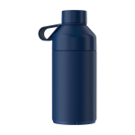 Dubbelwandige fles van gerecycled roestvrij staal 750ml Ocean Bottle kleur marineblauw tweede weergave achterkant