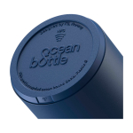 Dubbelwandige fles van gerecycled roestvrij staal 750ml Ocean Bottle kleur marineblauw weergave detail 1