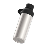 Fles van gerecyclede materialen met beker 620ml Ocean Bottle kleur zwart