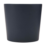 Keramische mok met matte afwerking en vierkante handgreep 370ml kleur marineblauw tweede weergave