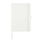 Notitieboek van gerecycled papier met harde kaft A5 pagina’s kleur wit tweede weergave voorkant