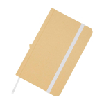 Notitieboek met harde kaft van gerecycled papier met lint A6 pagina’s kleur wit weergave detail 1