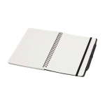 Notitieboek met harde kaft van gerecycled plastic A5 pagina’s kleur zwart tweede weergave