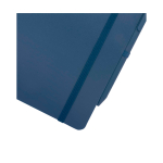 Notitieboek met harde kaft van gerecycled plastic A5 pagina’s kleur marineblauw weergave detail 1