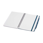 Notitieboek met harde kaft van gerecycled plastic A5 pagina’s kleur marineblauw tweede weergave