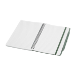 Notitieboek met harde kaft van gerecycled plastic A5 pagina’s kleur pastel groen tweede weergave