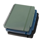 Notitieboek met harde kaft van gerecycled plastic A5 pagina’s tweede weergave meerdere kleuren