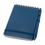 Notitieboek met oceaankaft van gerecycled plastic A6 pagina’s kleur marineblauw
