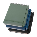 Notitieboek met oceaankaft van gerecycled plastic A6 pagina’s tweede weergave meerdere kleuren
