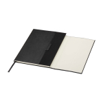 Notitieboek met harde kaft van gerecycled plastic A5 pagina’s kleur zwart tweede weergave