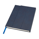 Notitieboek met harde kaft van gerecycled plastic A5 pagina’s kleur marineblauw