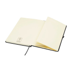 Notitieboek met afgeronde hoeken en zachte kaft A5 pagina’s kleur zwart derde weergave