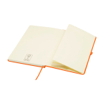 Notitieboek met afgeronde hoeken en zachte kaft A5 pagina’s kleur oranje derde weergave
