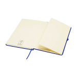 Notitieboek met afgeronde hoeken en zachte kaft A5 pagina’s kleur koningsblauw derde weergave