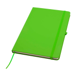 Notitieboek met afgeronde hoeken en zachte kaft A5 pagina’s kleur limoen groen