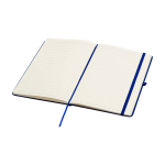 Notitieboek met afgeronde hoeken en zachte kaft A5 pagina’s kleur marineblauw tweede weergave